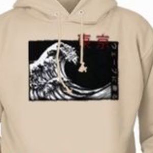 Japanese Kanji Wave Hoodie Artist Union Clothing